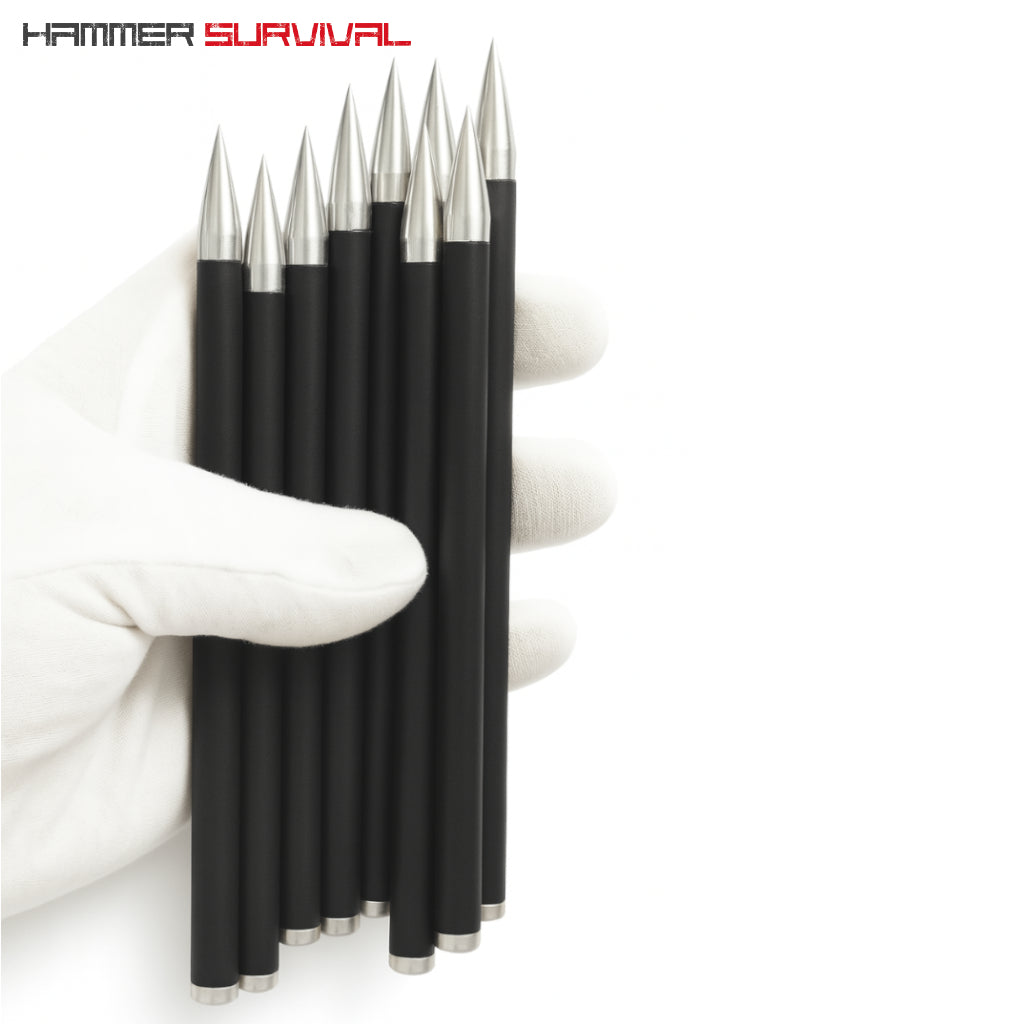 RS-X7 Crossbow Bolts - Black 13g (10) | High-Speed Carbon Arrows