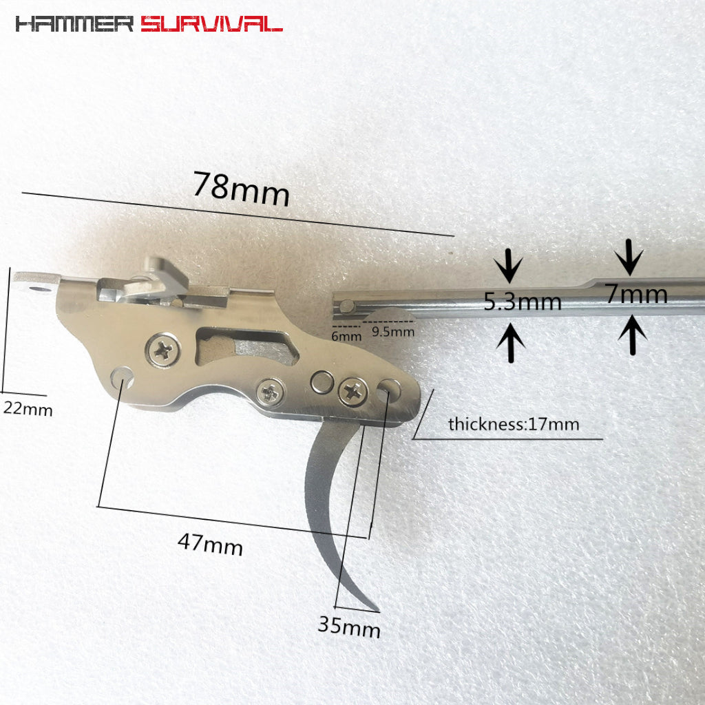 Stainless Steel Speargun Trigger (200lbs) | Durable, High-Strength ...