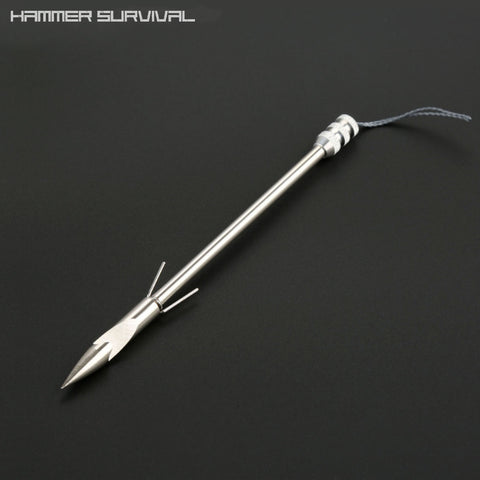 Stainless Steel Slingshot Dart Fishing Barbed Broadheads Bow Fishing