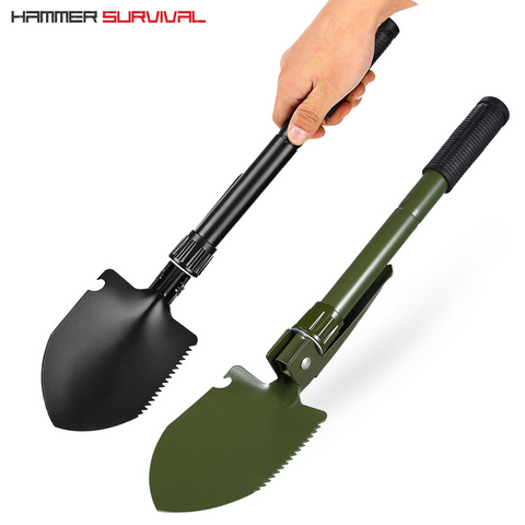 Folding Tactical Shovel With Compass